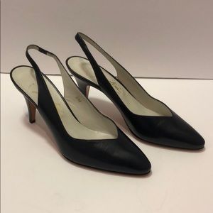 Vintage Garolini sling back pumps